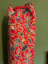 Yoga Mat Bag - red dotty batik