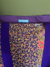 Tote Bag - purple floral batik