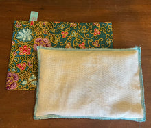Lavender Filled Sleep Pillow -  teal floral batik
