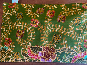 Lavender Filled Sleep Pillow -  Green floral batik