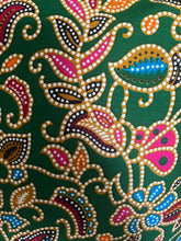 Tote Bag - green, blue, pink, orange and teal bold batik print