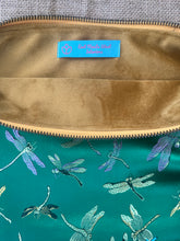 Clutch Bag / Jewellery Case / Make up Bag Green Dragonfly