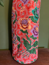 Yoga Mat Bag - red floral batik