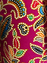 Tote Bag - cerise pink dotty batik print