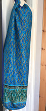 Yoga Mat Bag - blue turquoise geometric