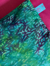 Lavender Filled Sleep Pillow -  Turquoise and green firework batik