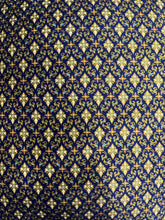 45 x 45 cm square cushion cover - blue and gold