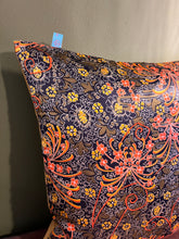 45 x 45 cm square velvet backed cushion cover- navy, orange, ochre, olive