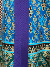 Yoga Mat Bag - blue turquoise geometric